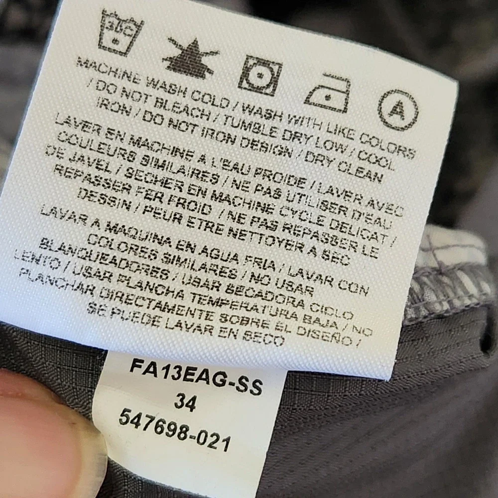 Nike Jordan Dri-FIT Cargo Track Pants Mens 34 Gray Slim Lightweight 547698-021